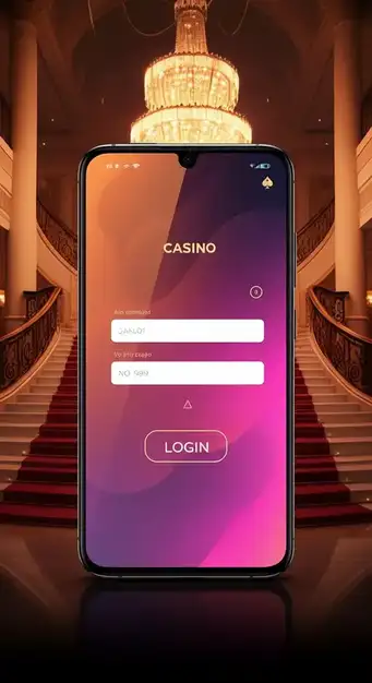 Secure login interface of Golden Crown Casino showing email and password fields, protected by 256-bit SSL encryption for safe access.
